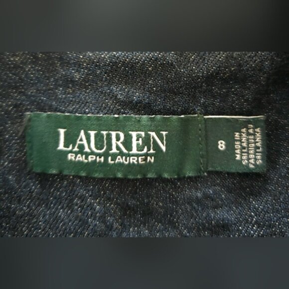 LAUREN RALPH LAUREN MILITARY DENIM OFFICER'S JACKET. - Picture 6 of 7